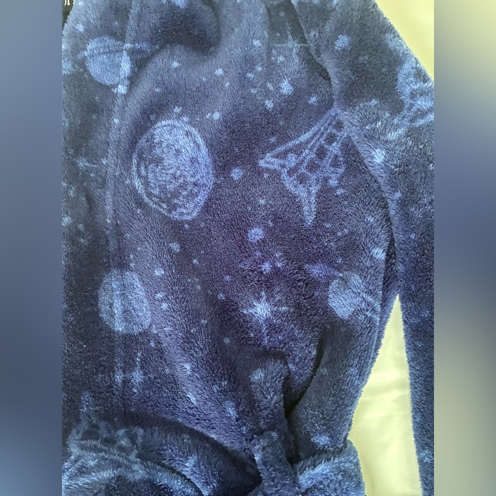 YOUTH ROBE BLUE OUTER SPACE GEORGE KIDS - Picture 4 of 8